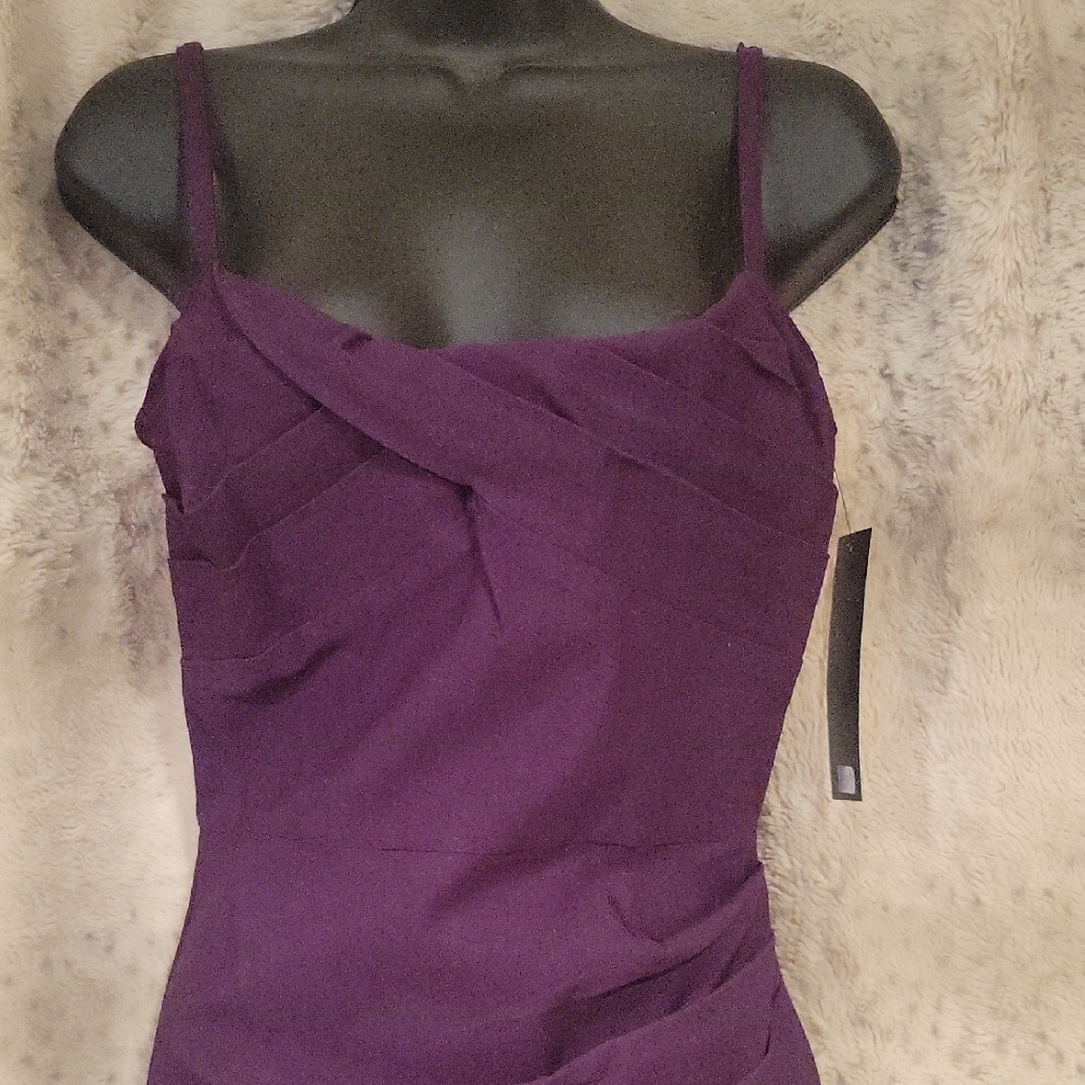 Stop Staring Deep Purple Spaghetti Strap Dress